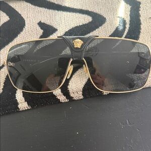 Versace Black and Gold Men's Glasses